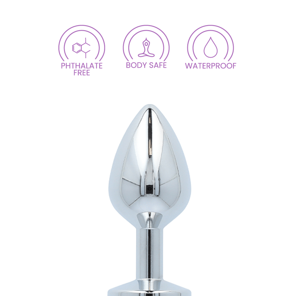 CLEAR GEM ANAL PLUG - SMALL