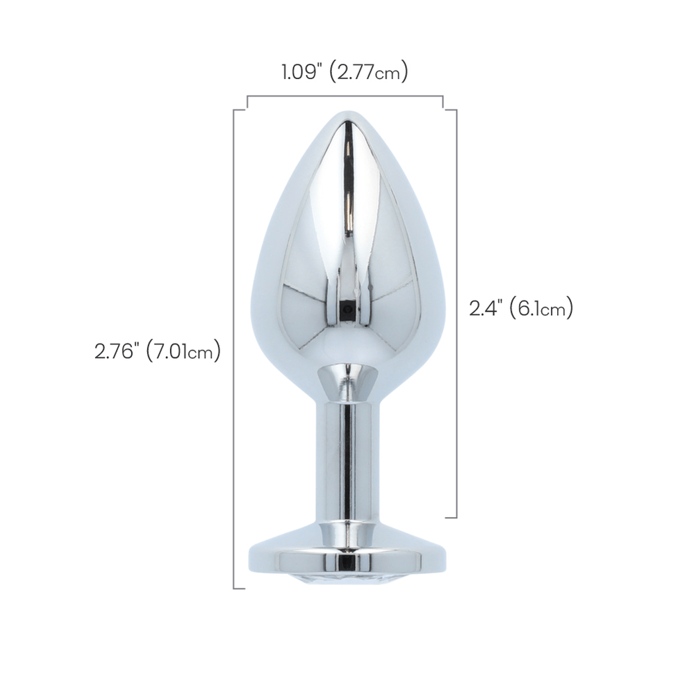 CLEAR GEM ANAL PLUG - SMALL