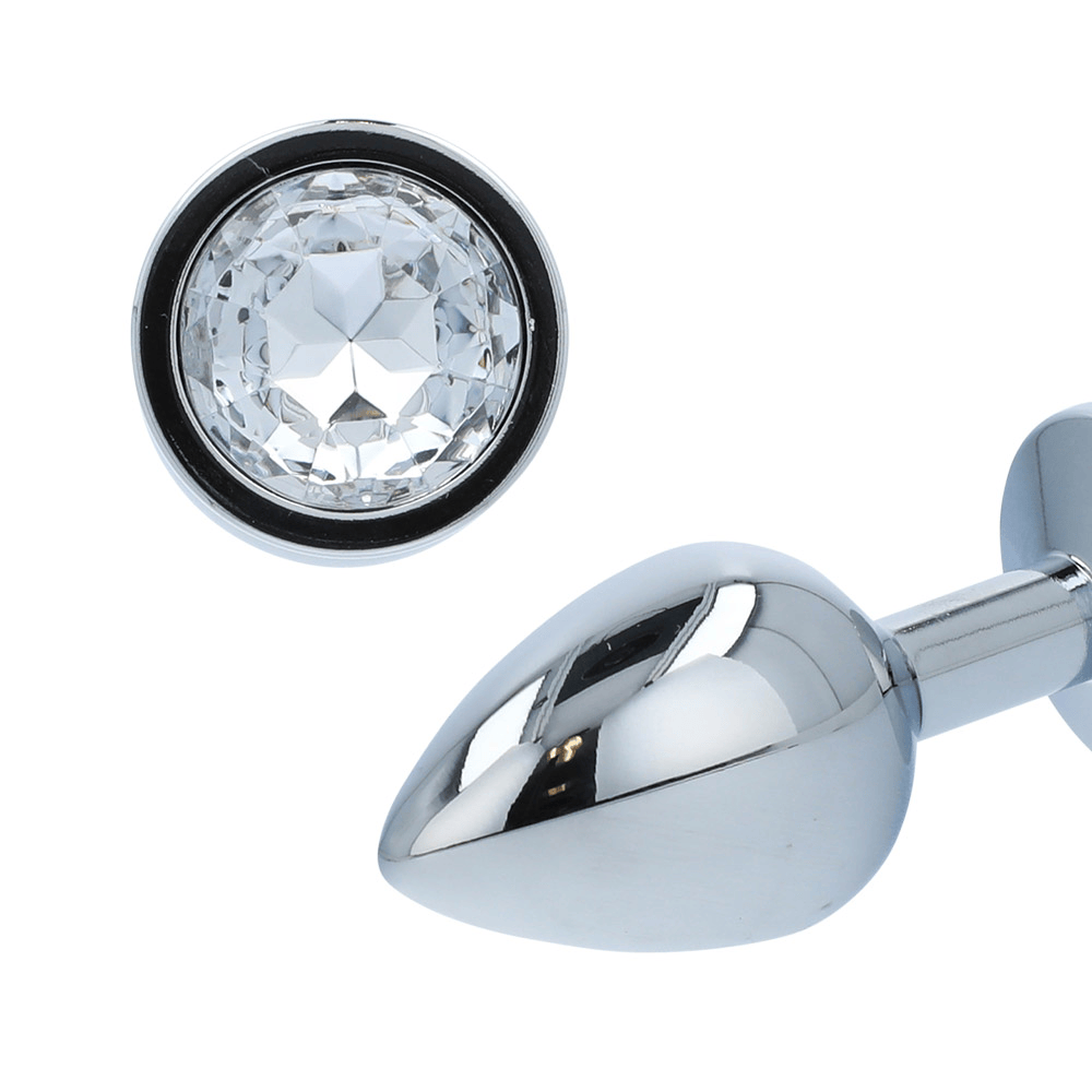 CLEAR GEM ANAL PLUG - SMALL