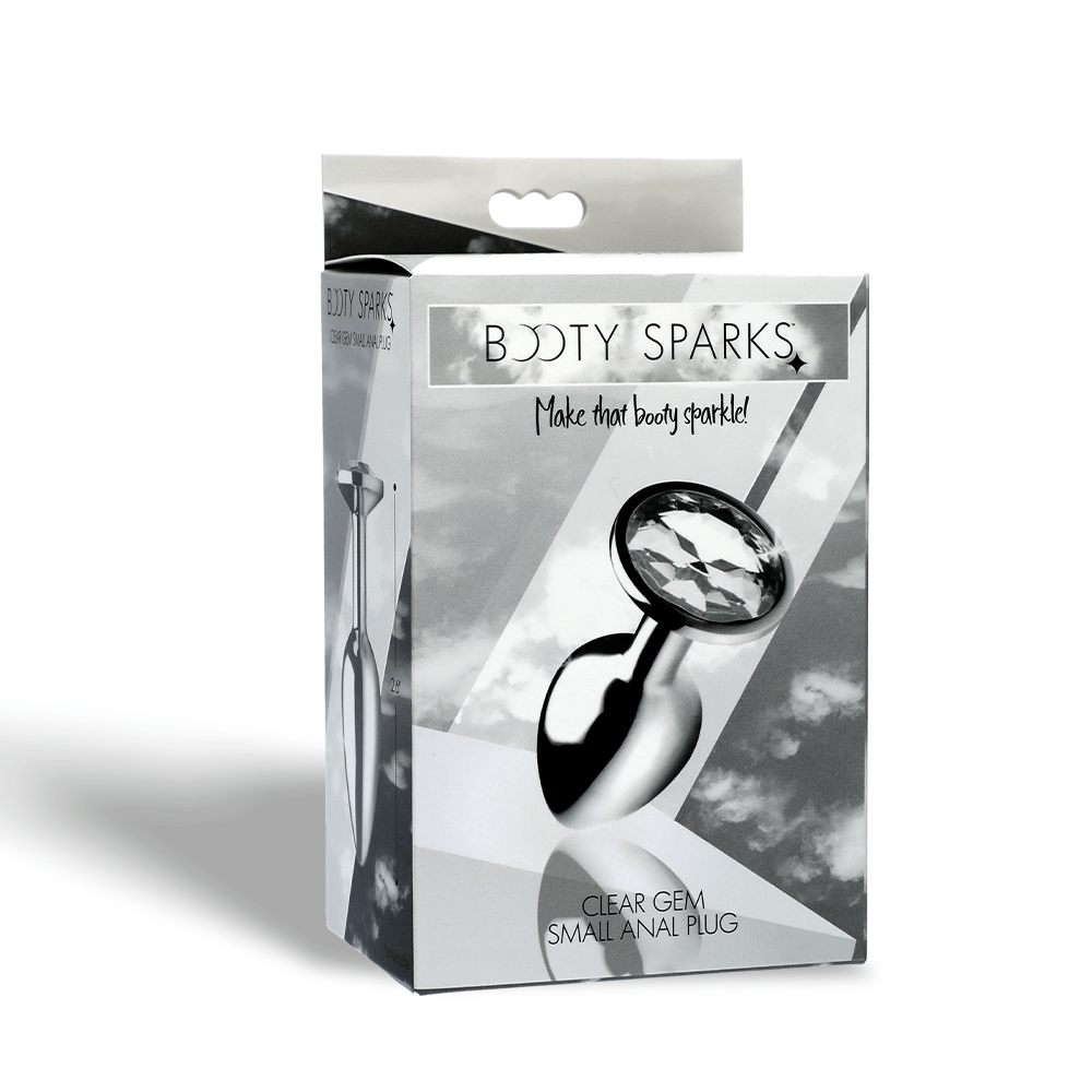 CLEAR GEM ANAL PLUG - SMALL