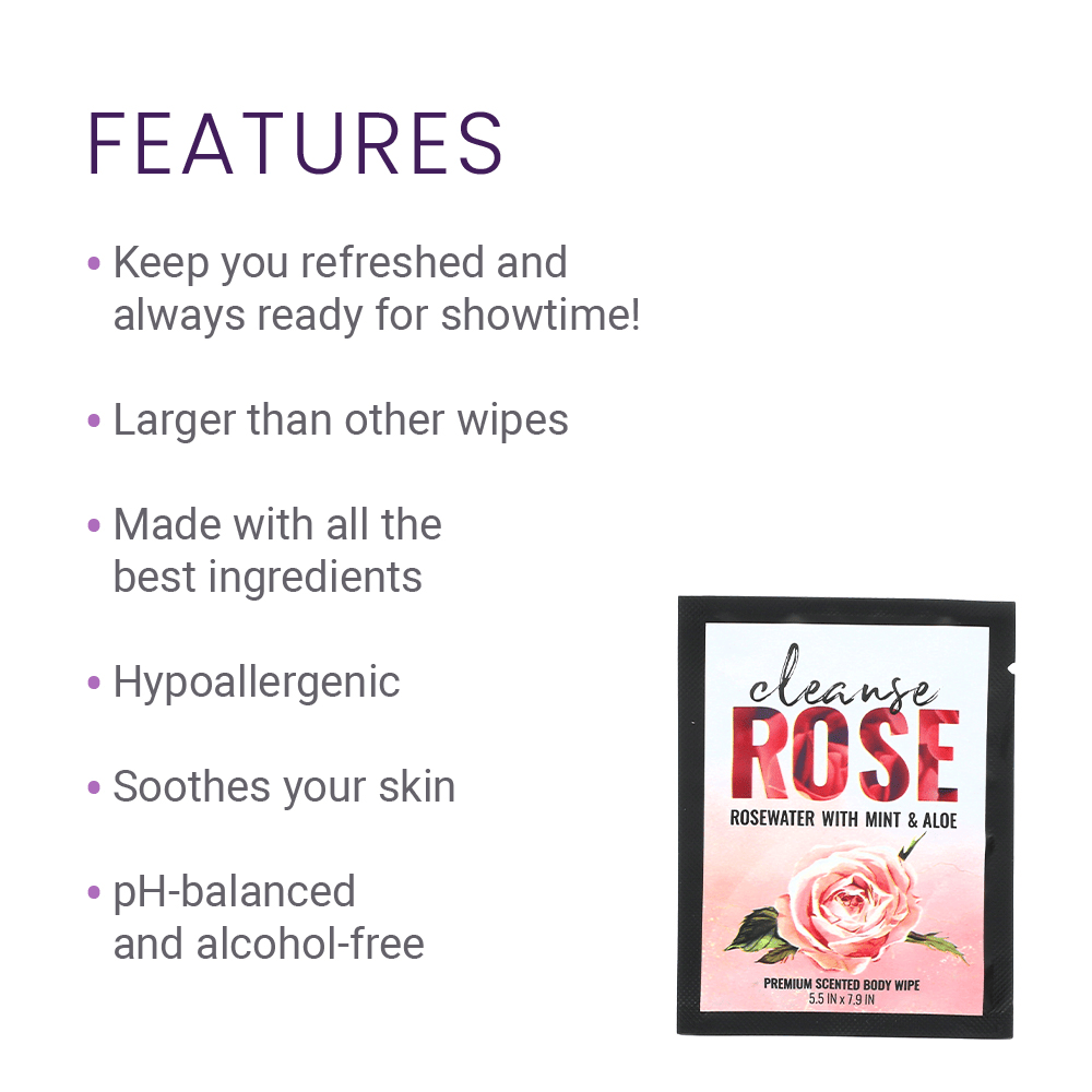 ROSE - CLEANSE WIPE 16CT