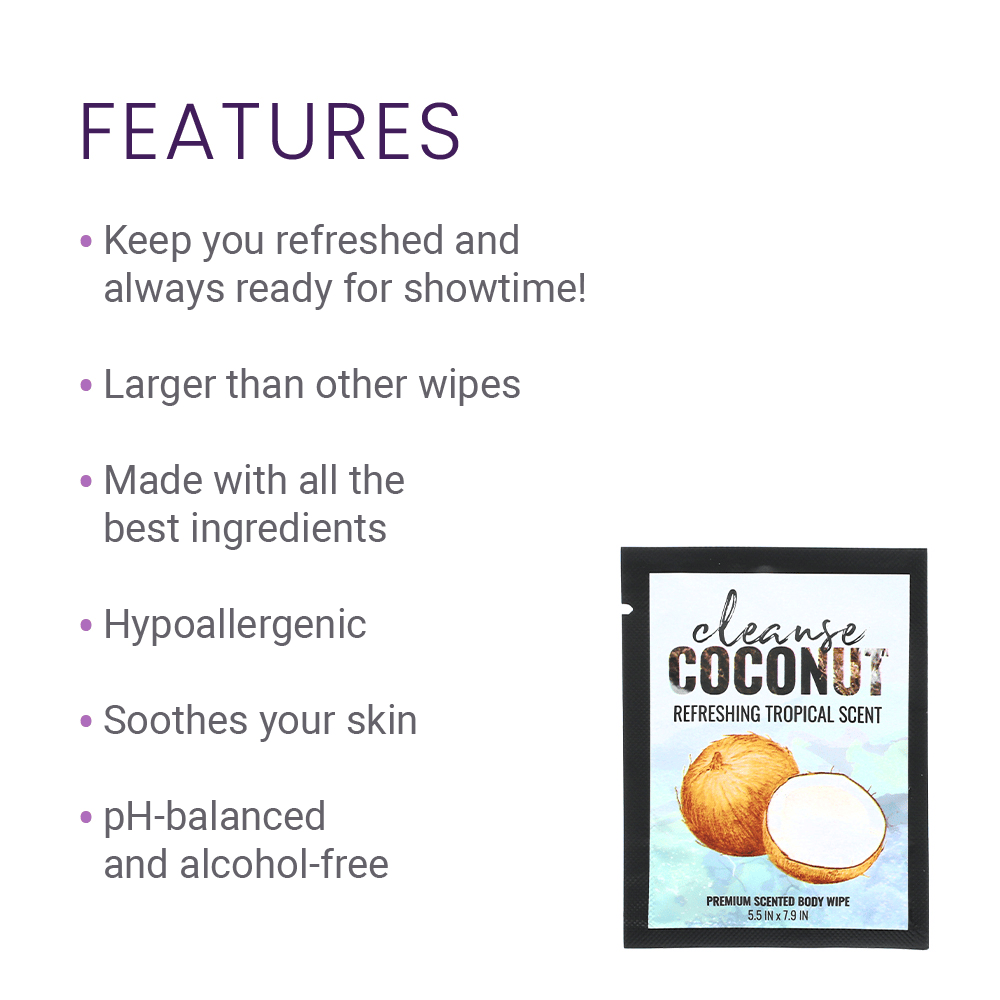 COCONUT - CLEANSE WIPE 16CT