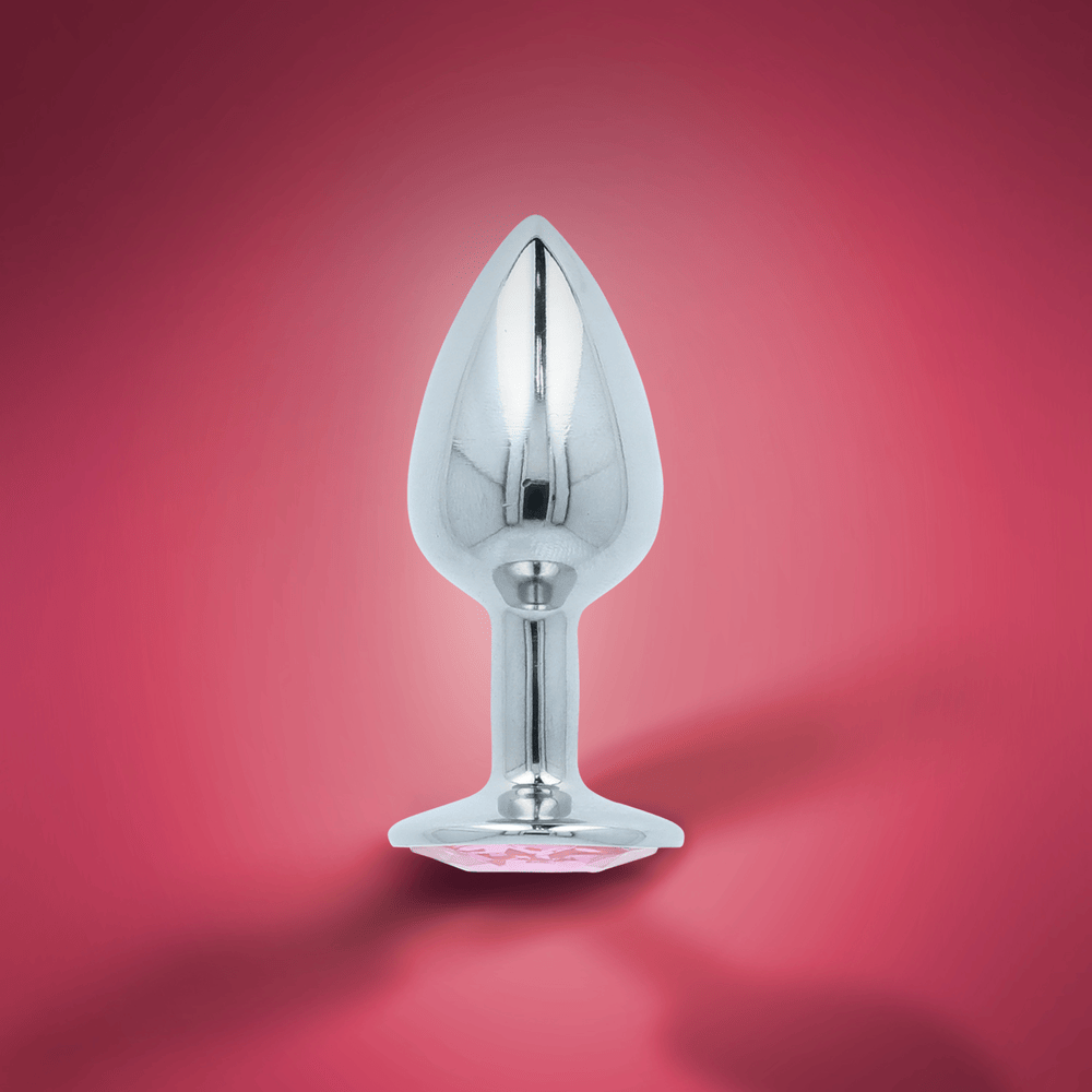 PINK GEM ANAL PLUG - SMALL