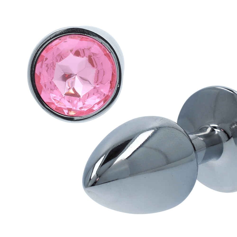 PINK GEM ANAL PLUG - SMALL