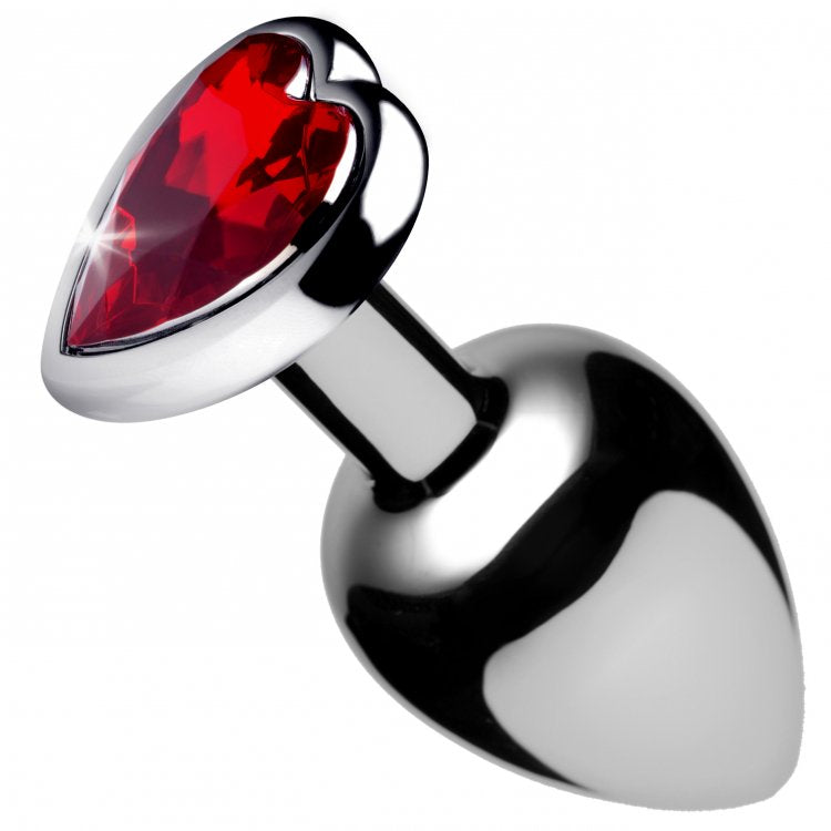 RED HEART GEM ANAL PLUG - SMALL