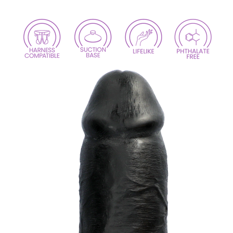 10" CHUBBY COCK - BLACK