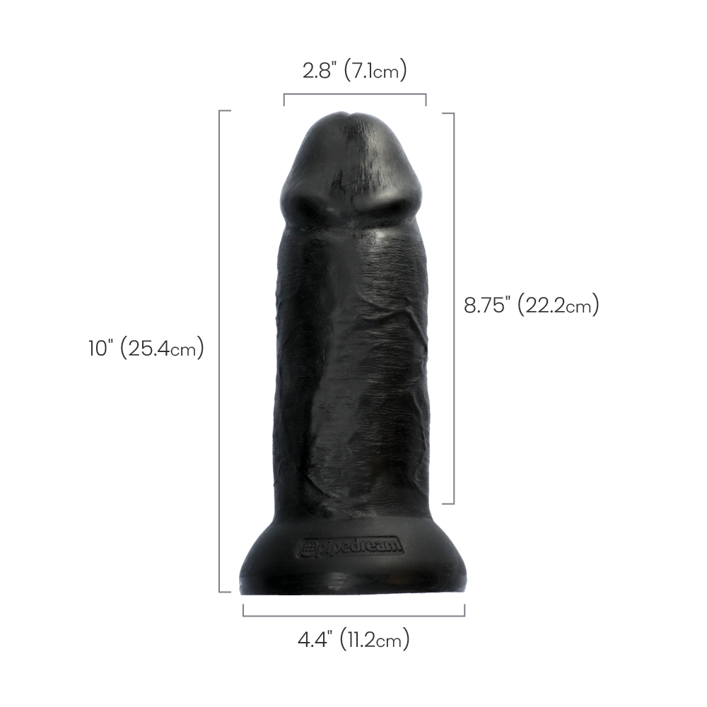 10" CHUBBY COCK - BLACK