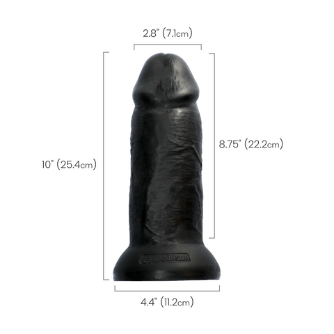 10" CHUBBY COCK - BLACK