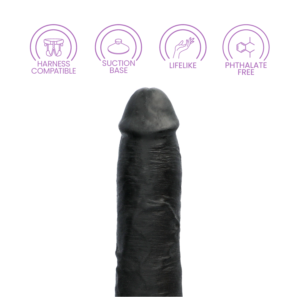 13" COCK - BLACK