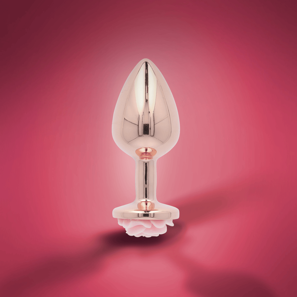 PINK ROSE GOLD ANAL PLUG - SMALL