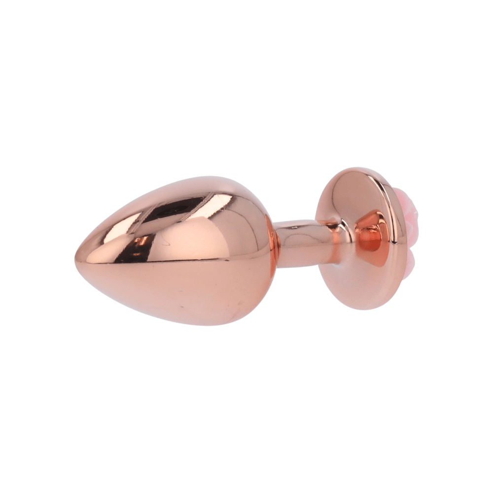 PINK ROSE GOLD ANAL PLUG - SMALL