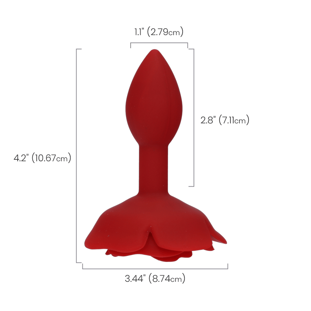 BOOTY BLOOM ROSE ANAL PLUG - SMALL