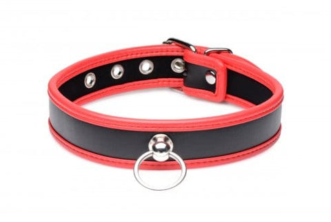 BLACK & RED COLLAR W/ O-RING