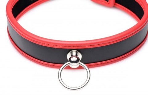 BLACK & RED COLLAR W/ O-RING