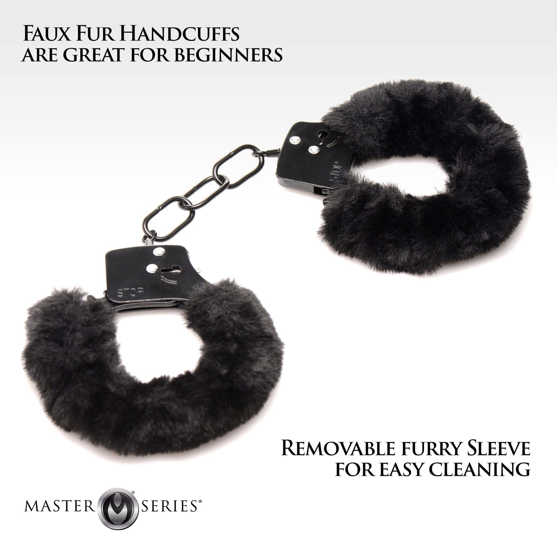 FURRY HANDCUFFS - BLACK