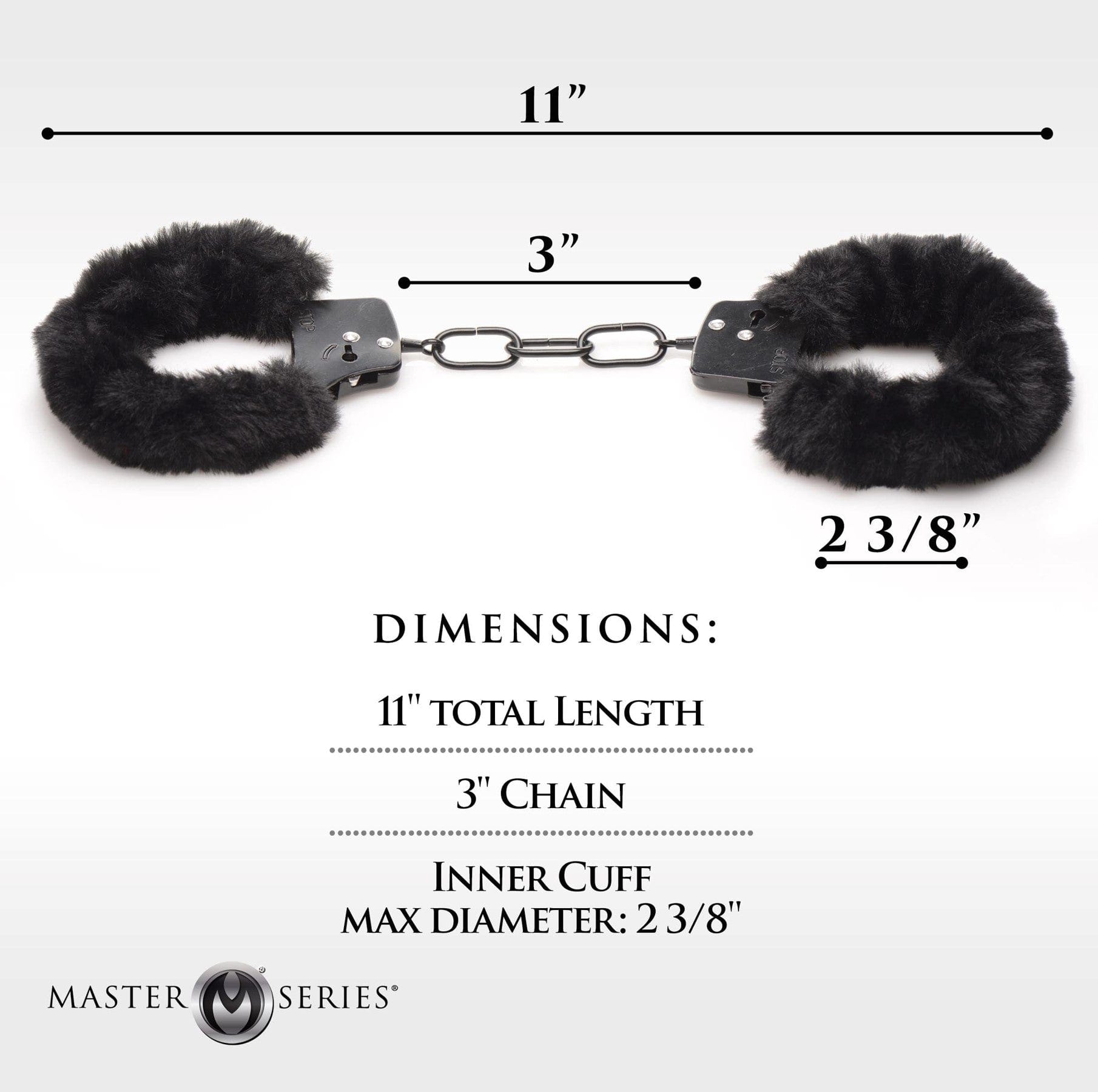FURRY HANDCUFFS - BLACK