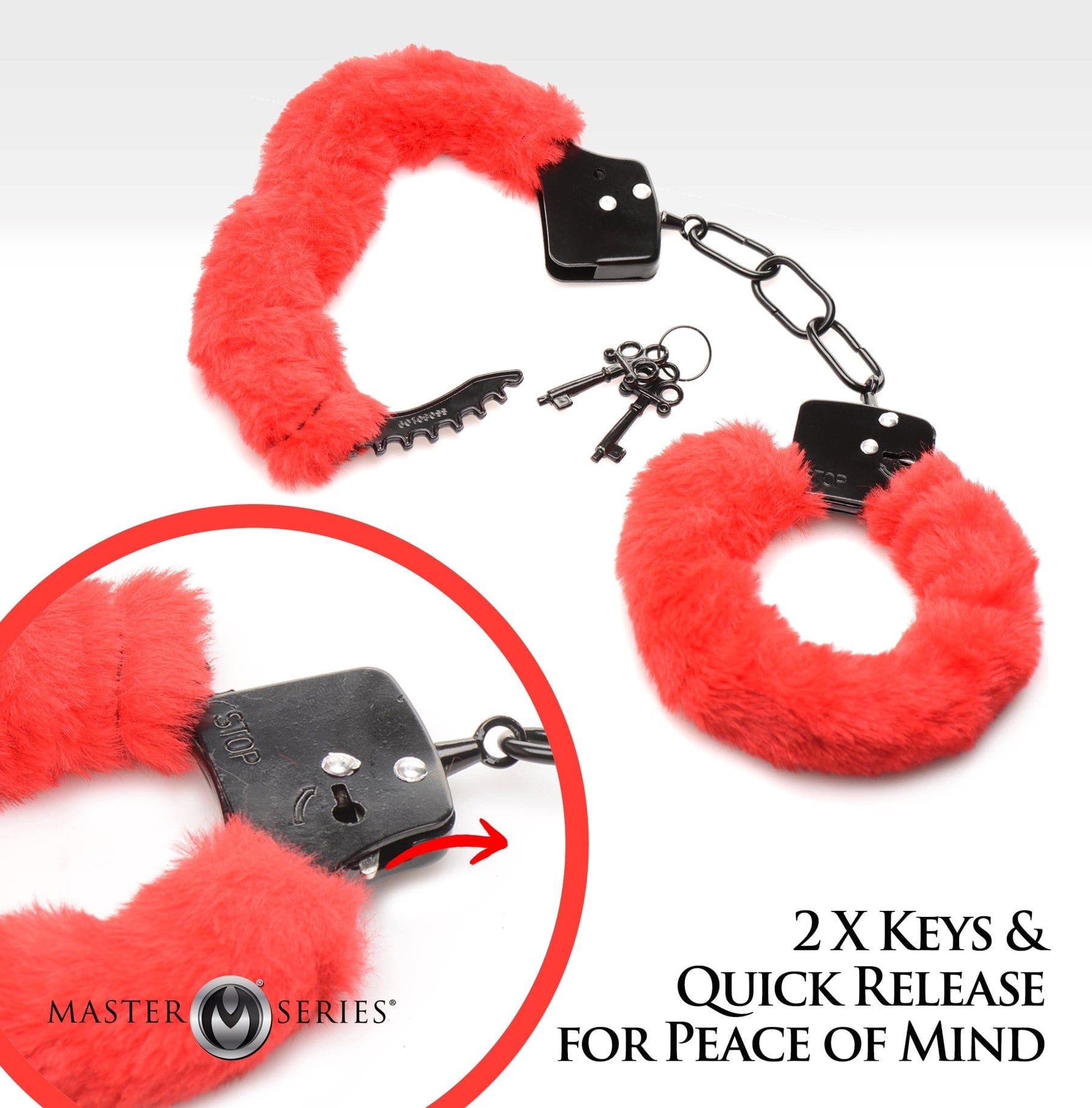 FURRY HANDCUFFS - RED