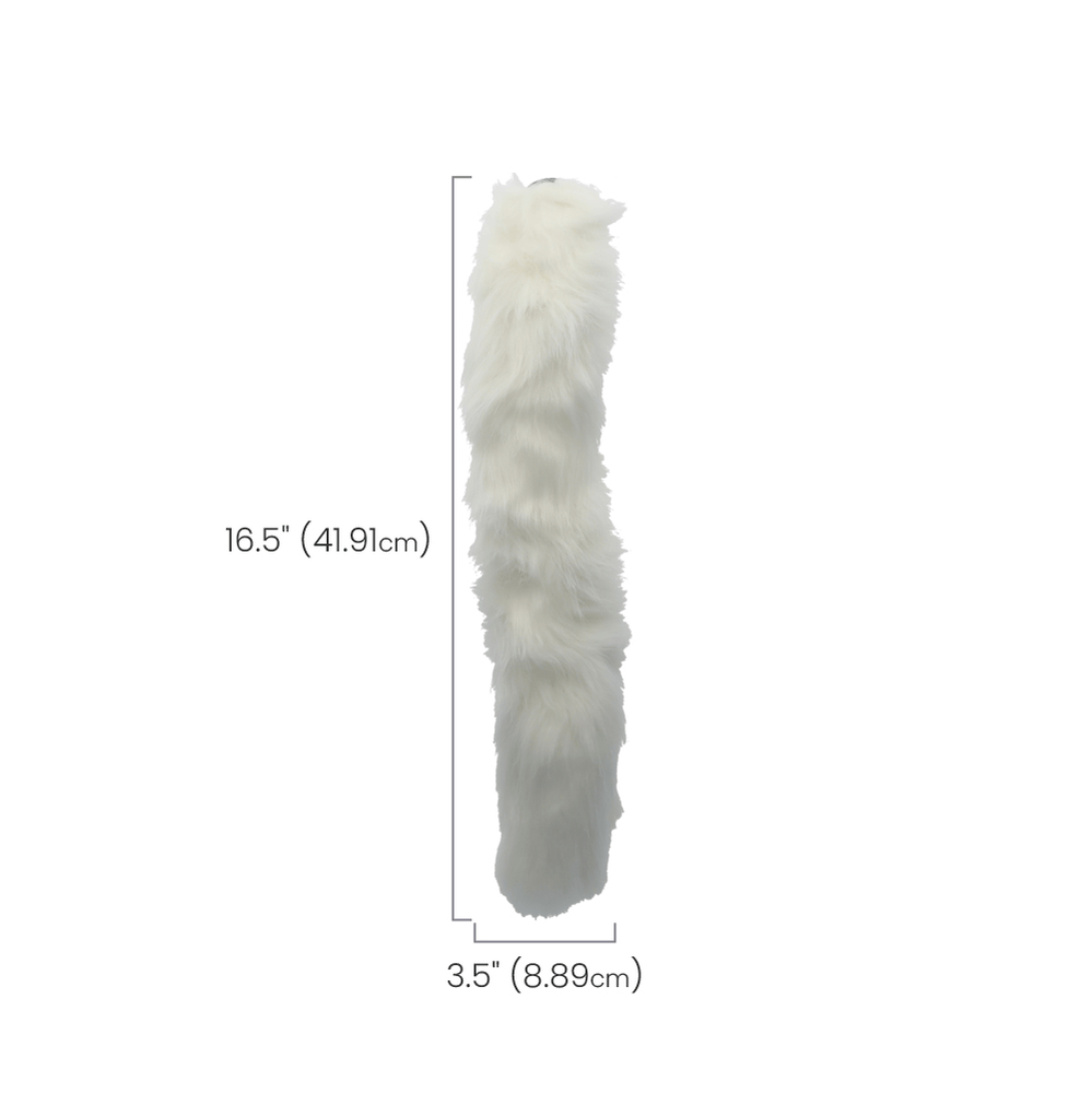 INTERCHANGEABLE WHITE FOX TAIL