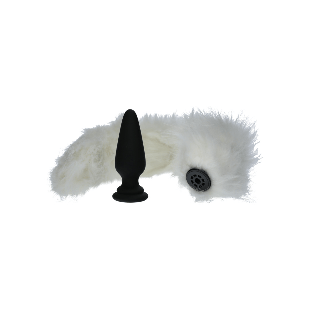 INTERCHANGEABLE WHITE FOX TAIL