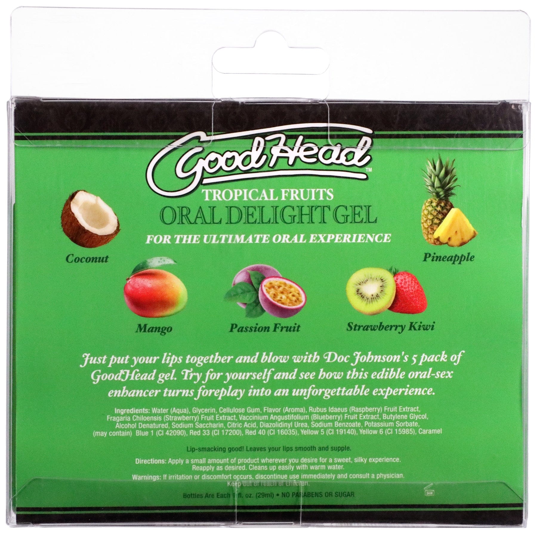 ORAL DELIGHT GEL 1OZ 5PK - TROPICAL FRUITS