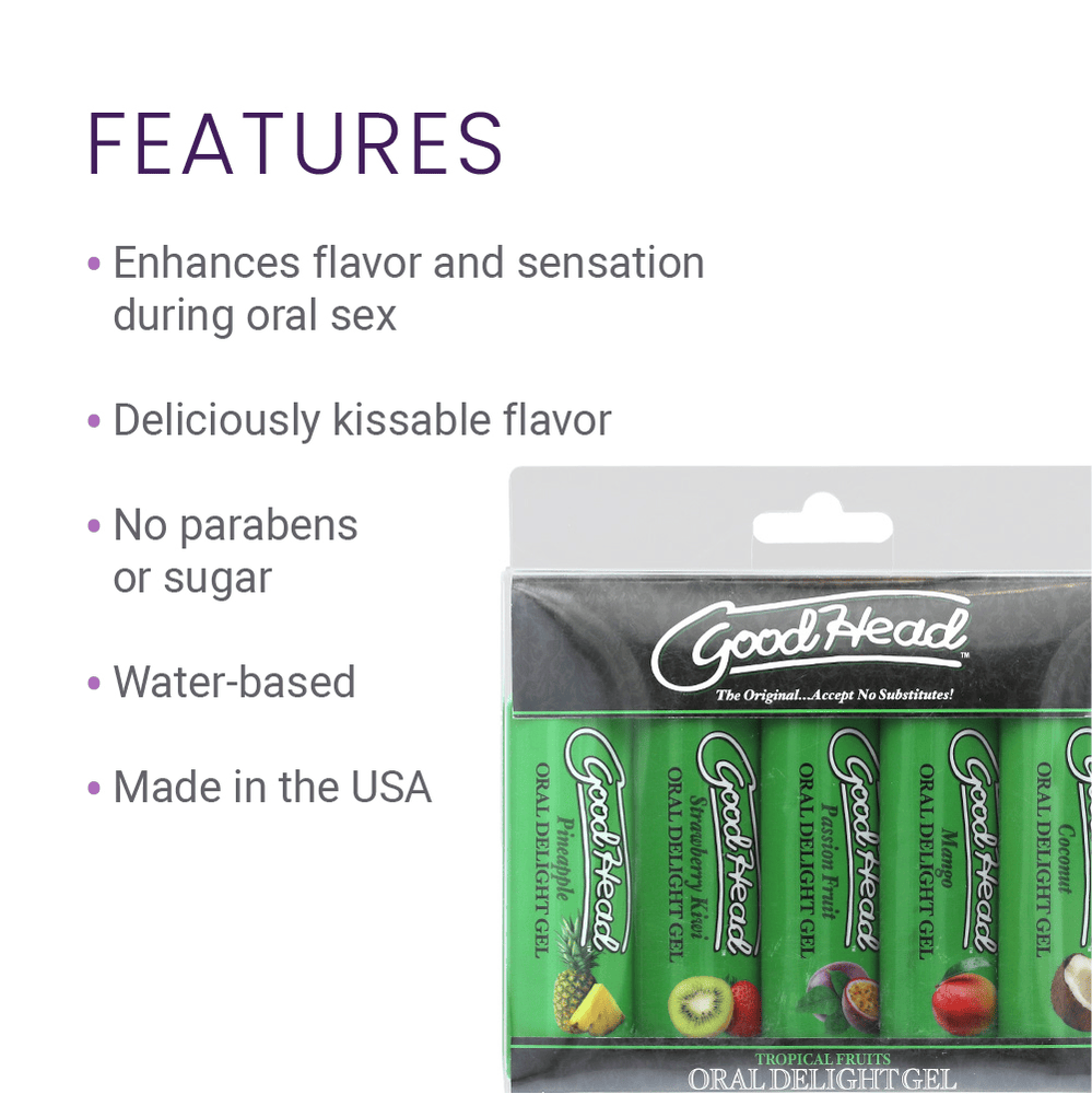 ORAL DELIGHT GEL 1OZ 5PK - TROPICAL FRUITS