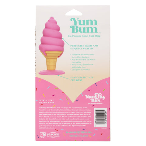 YUM BUM ICE CREAM CONE BUTT PLUG