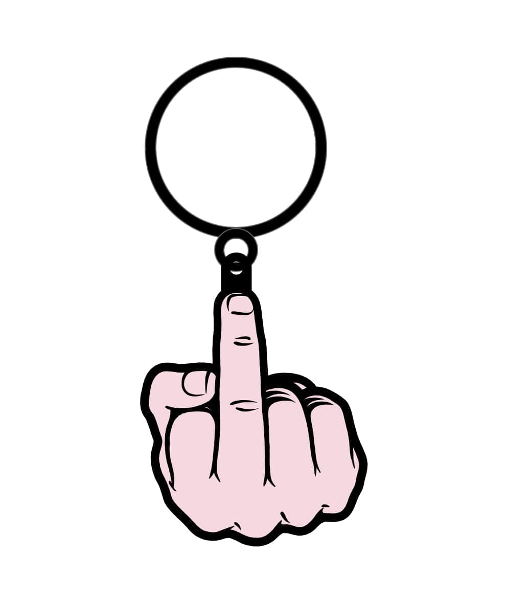 KEYCHAIN - MIDDLE FINGER