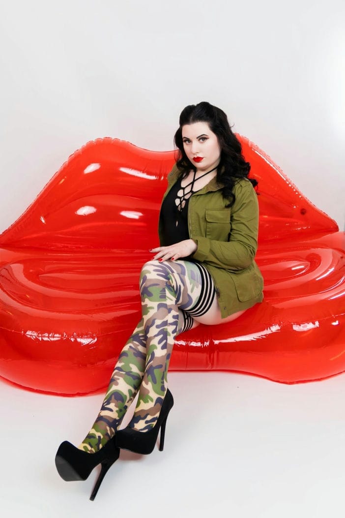 ALEX - CAMOUFLAGE THIGH HIGH - D