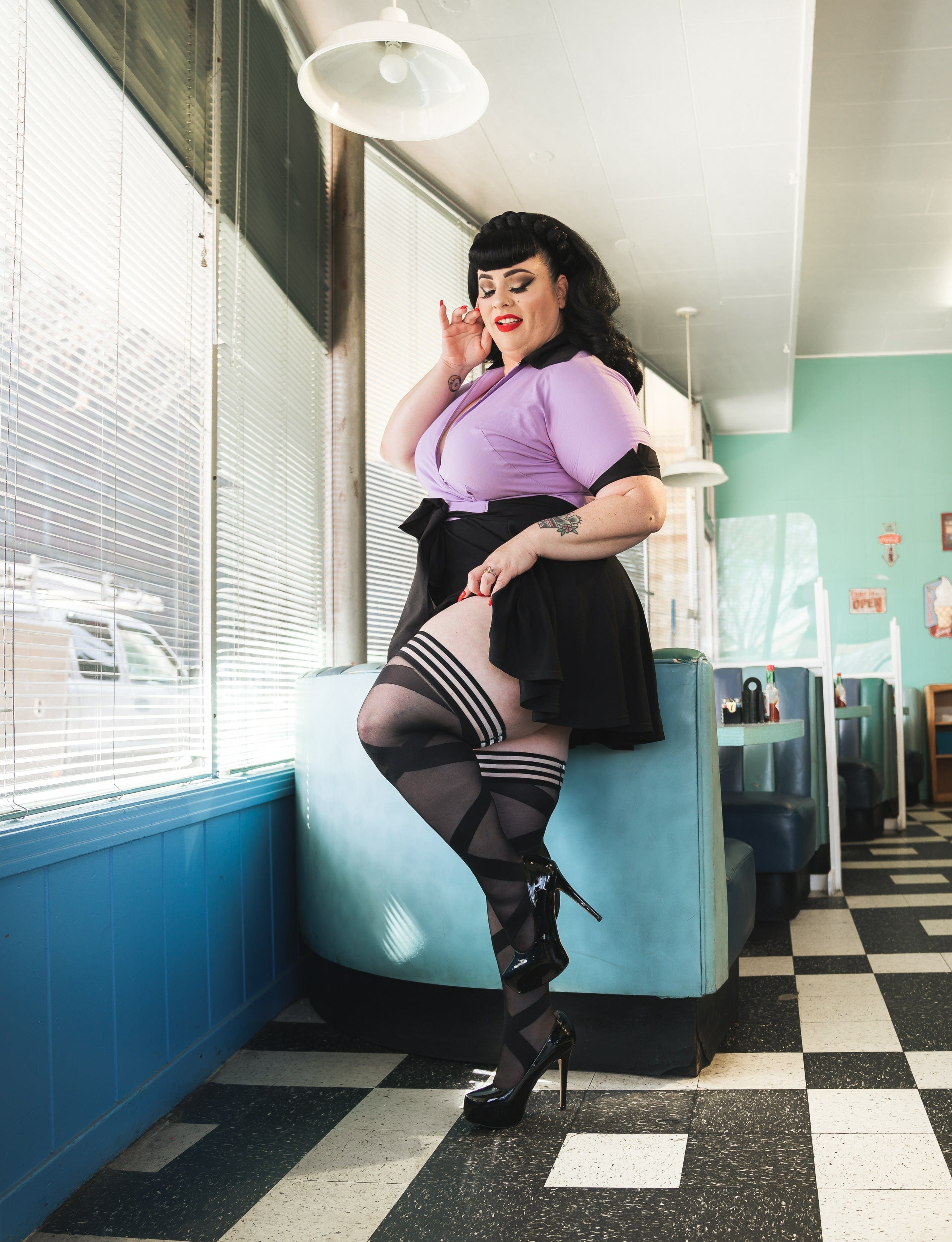 JACKIE - BALLET THIGH HIGH - BLACK - D