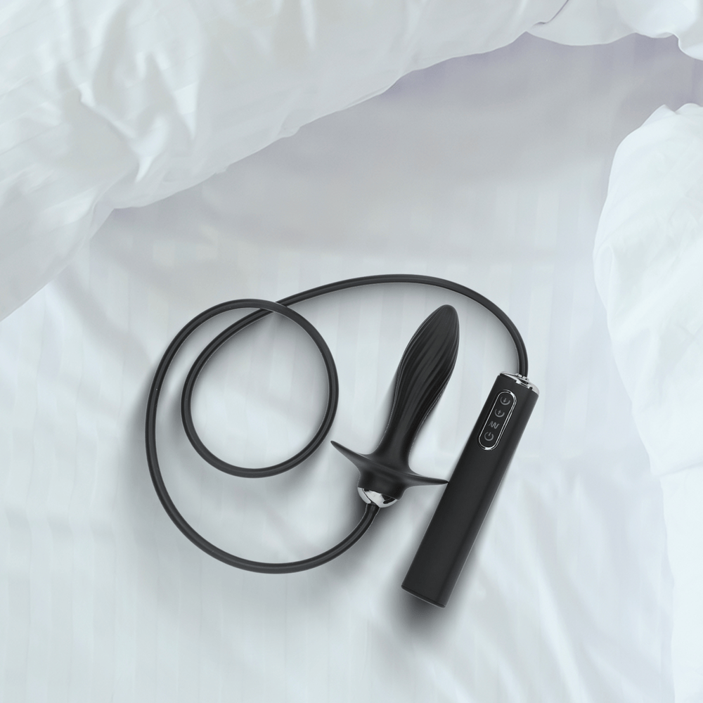 AUTO-THROB INFLATABLE VIBRATING PLUG