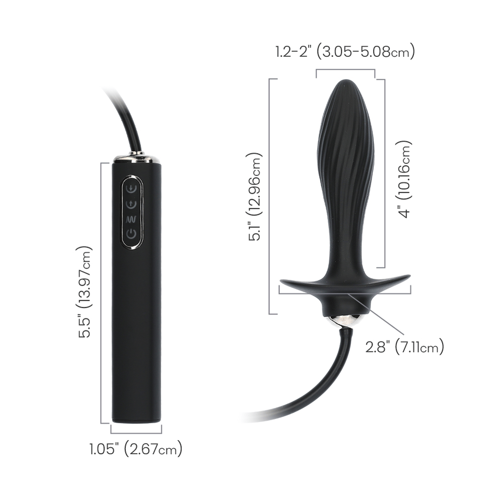 AUTO-THROB INFLATABLE VIBRATING PLUG