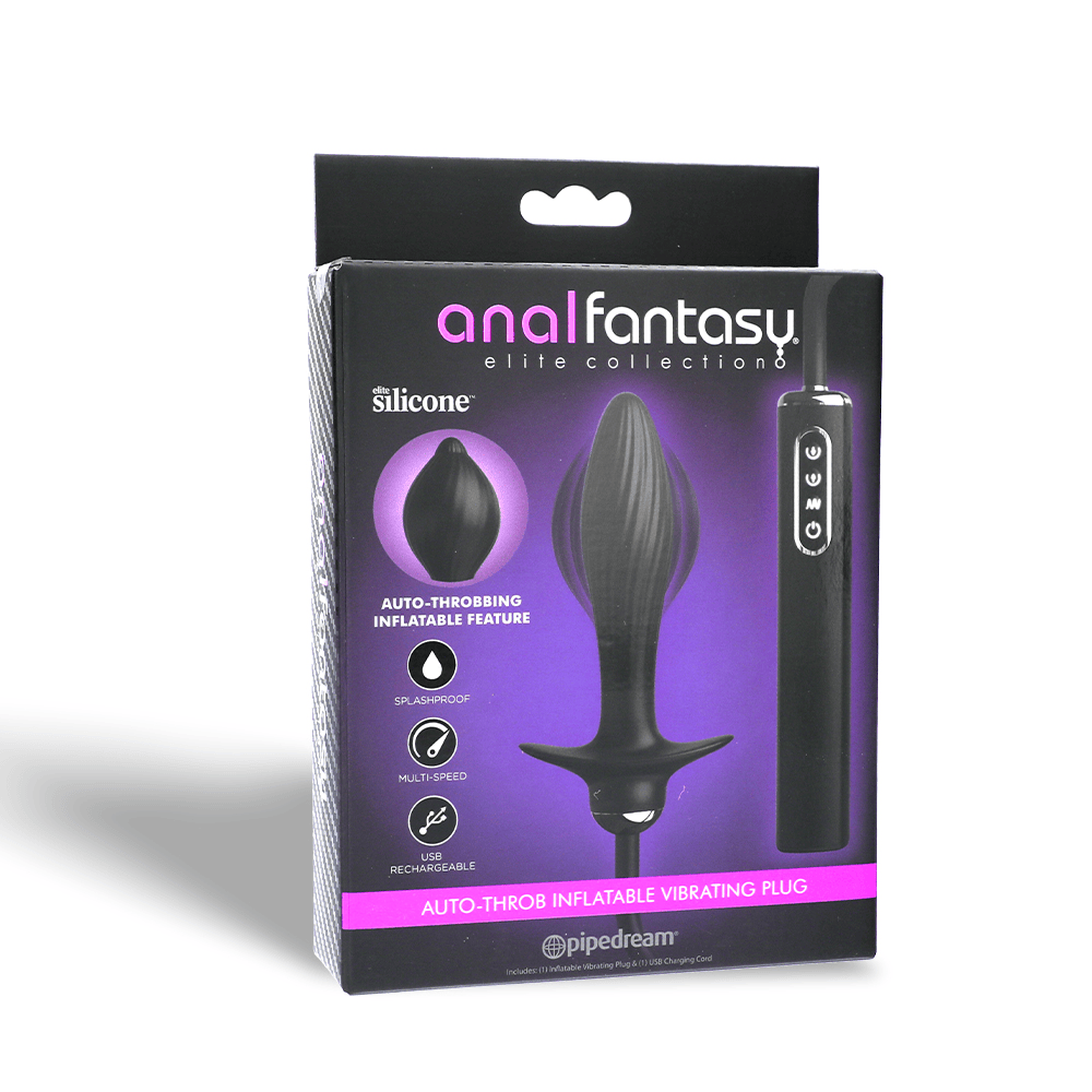 AUTO-THROB INFLATABLE VIBRATING PLUG