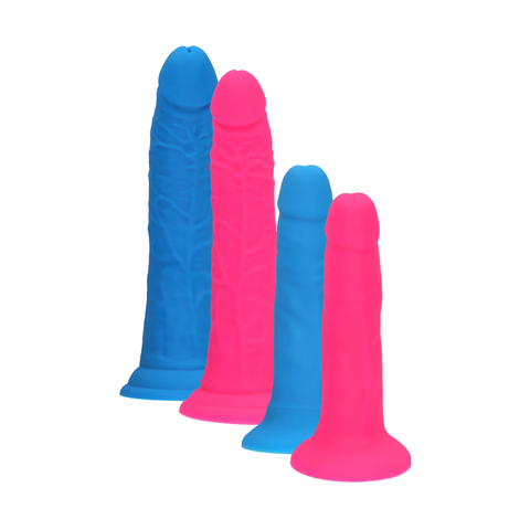 6" SILICONE DUAL DENSITY COCK - PINK