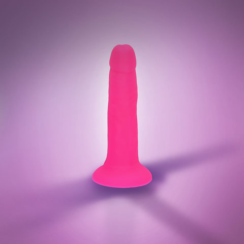 6" SILICONE DUAL DENSITY COCK - PINK