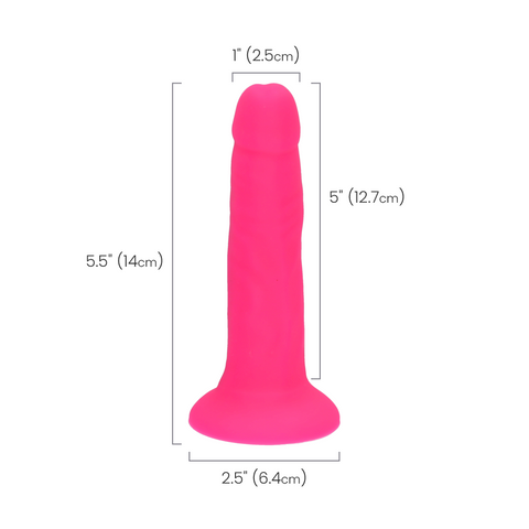 6" SILICONE DUAL DENSITY COCK - PINK