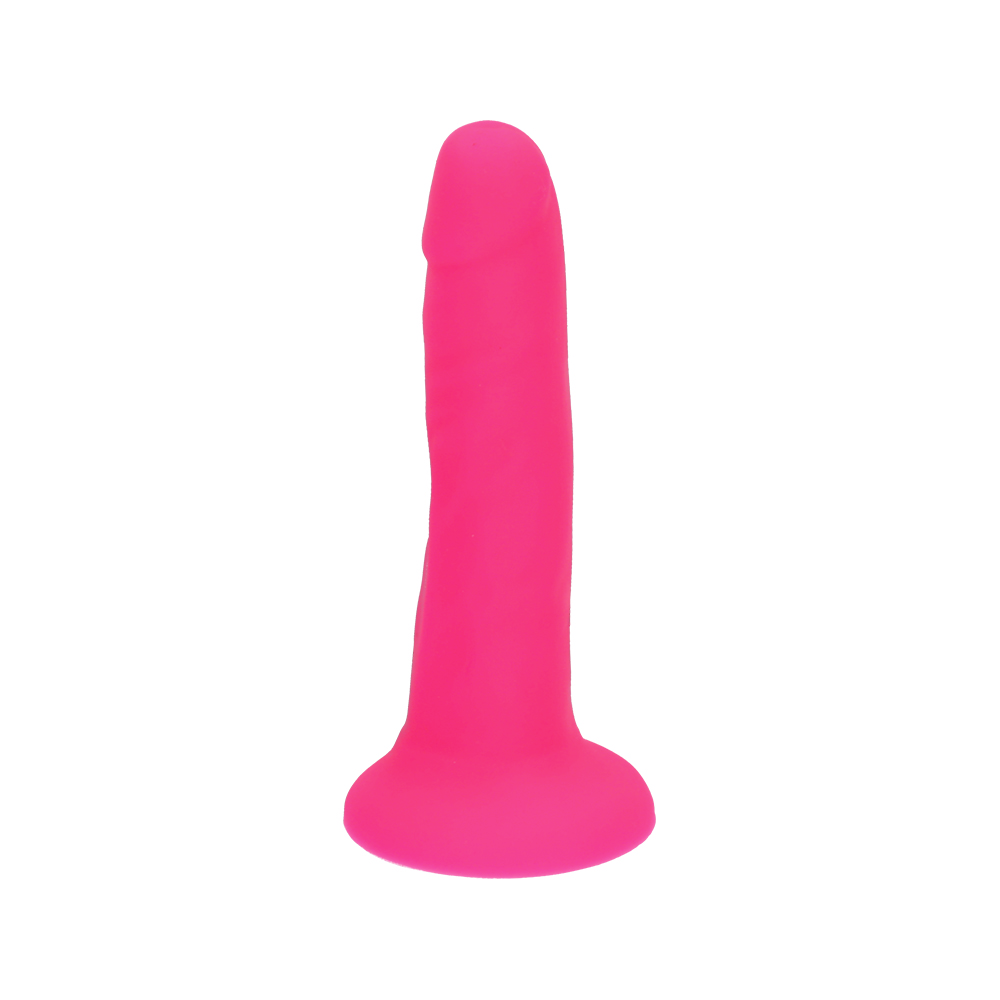 6" SILICONE DUAL DENSITY COCK - PINK