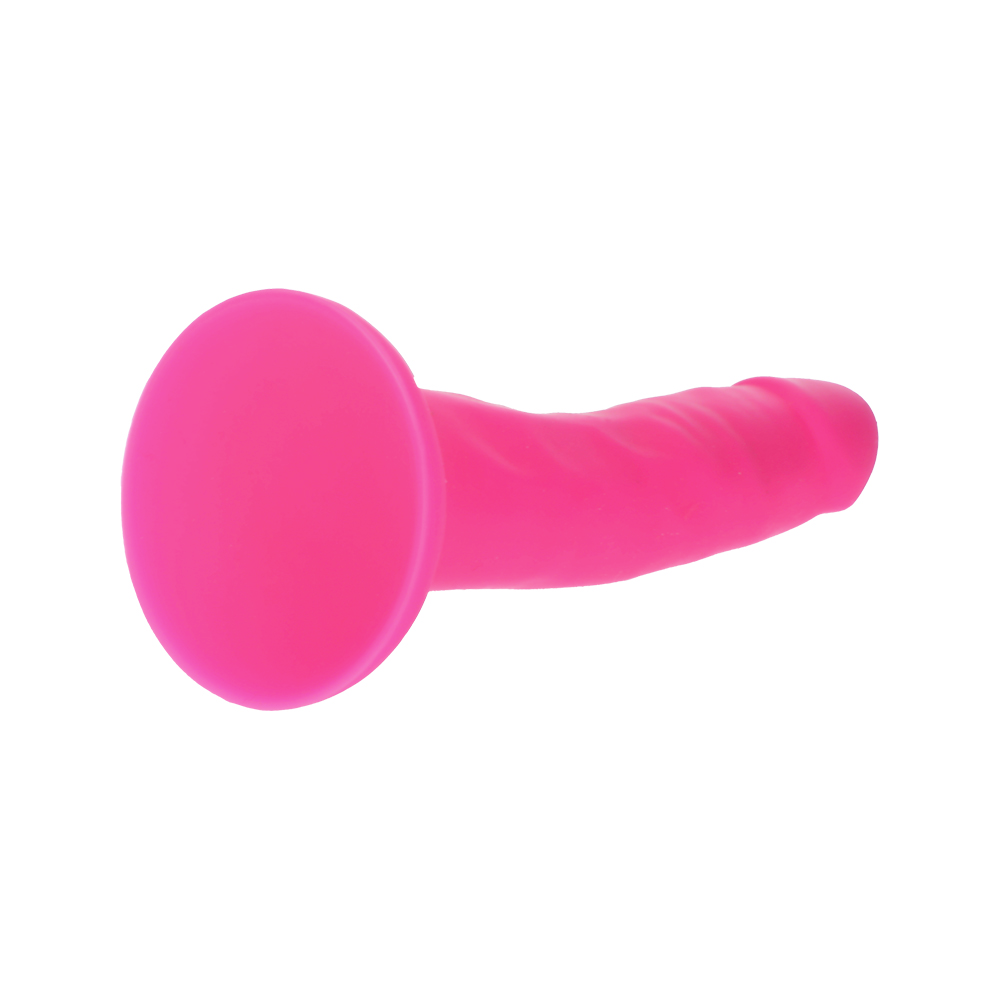 6" SILICONE DUAL DENSITY COCK - PINK