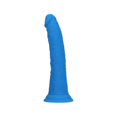 7.5" SILICONE DUAL DENSITY COCK - BLUE