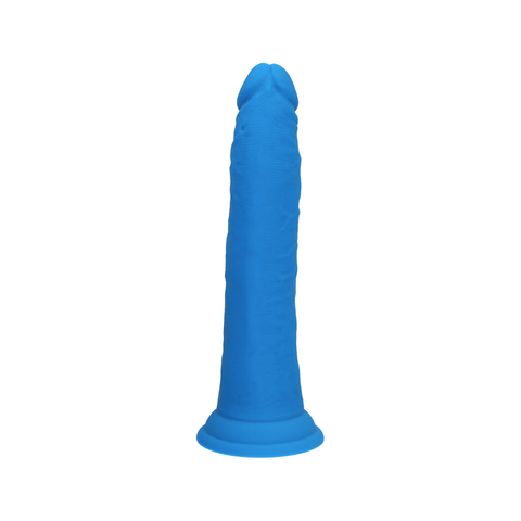 7.5" SILICONE DUAL DENSITY COCK - BLUE