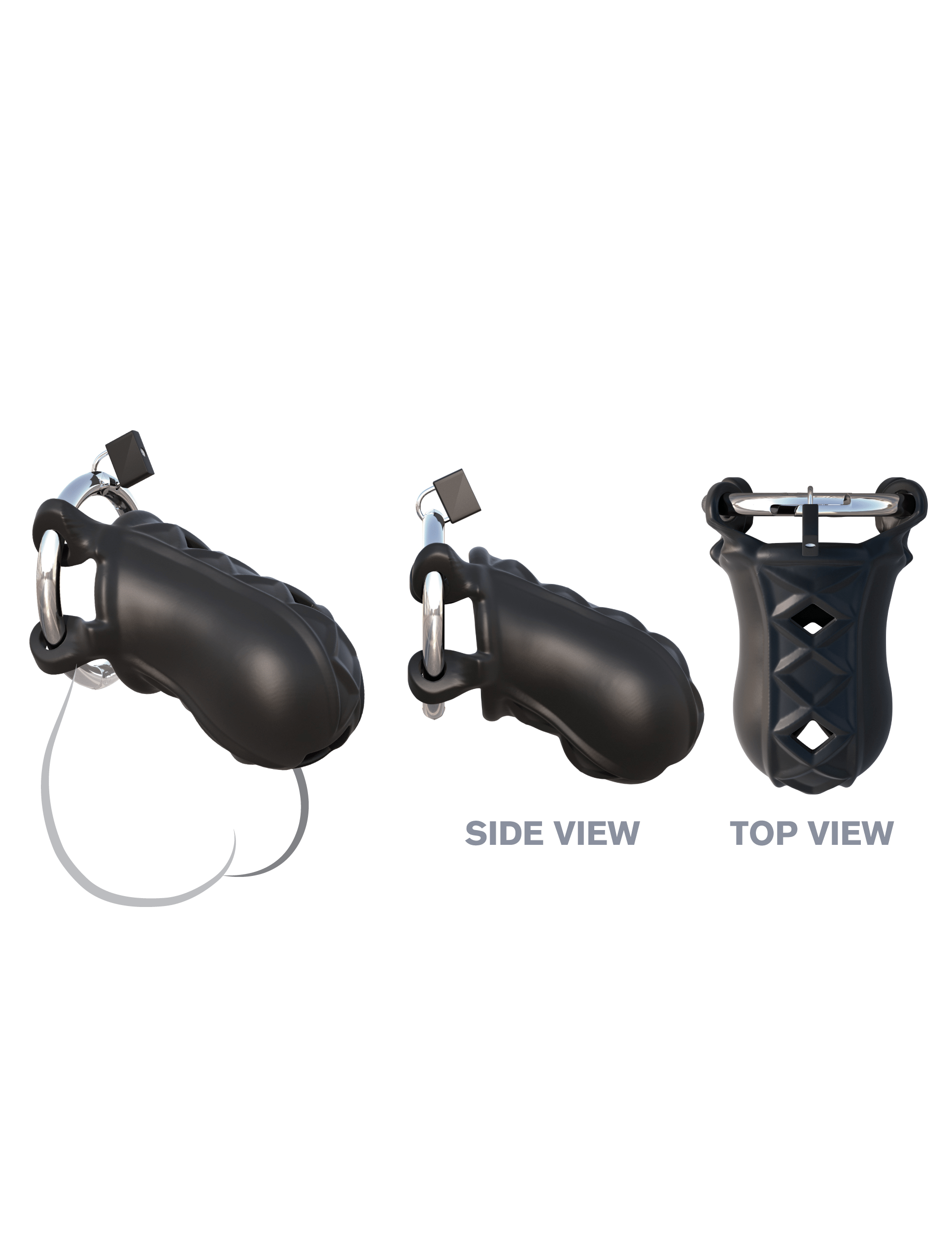 EXTREME SILICONE COCK BLOCKER - BLACK