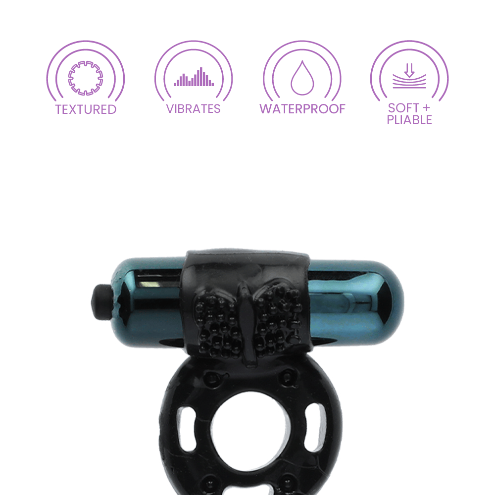 VIBRATING SUPER RING - BLACK