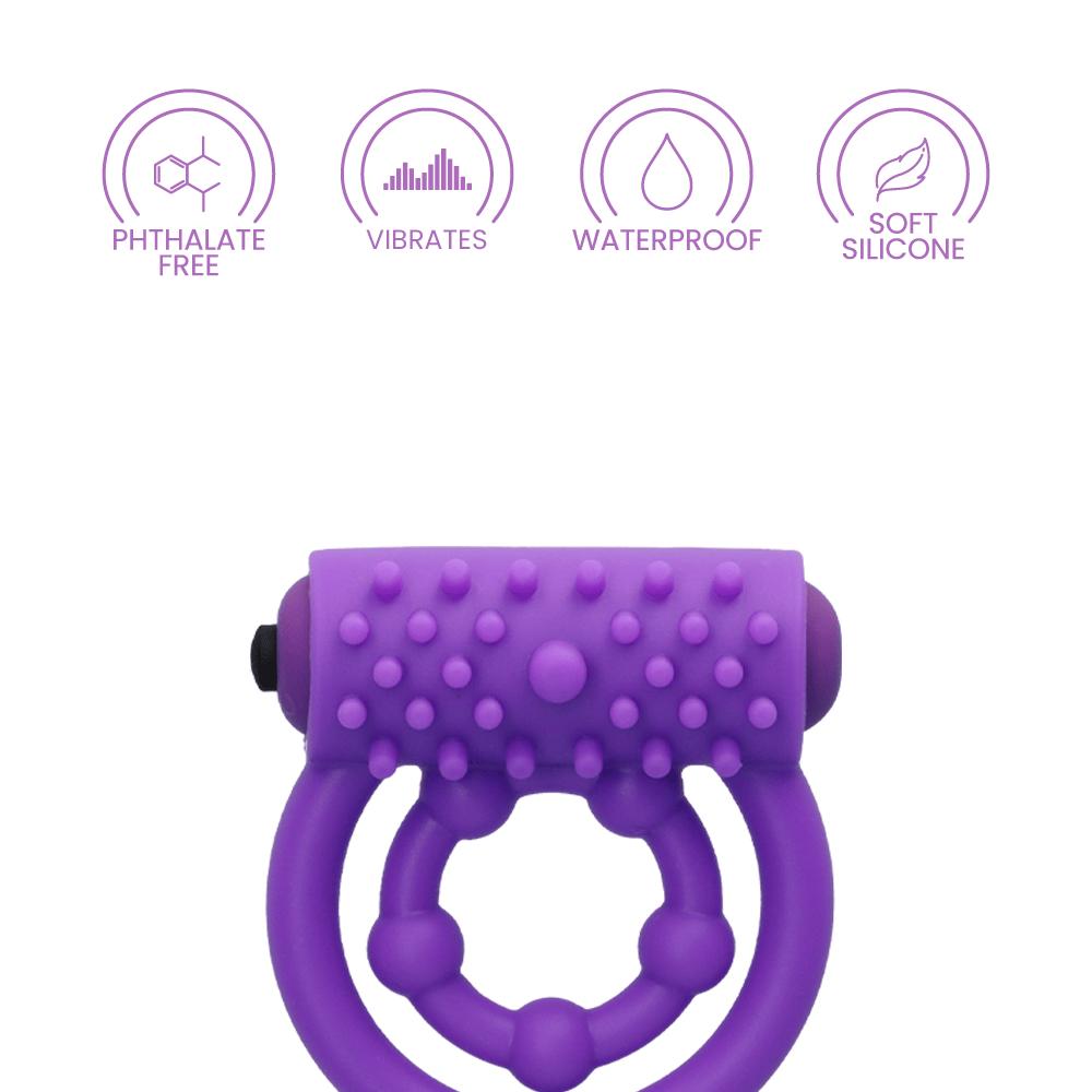 Fantasy C-Ringz Vibrating Prolong Performance Ring - Purple