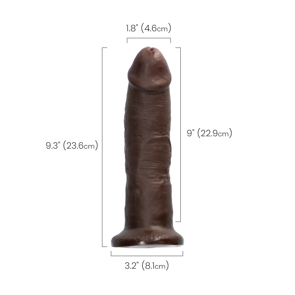 9" COCK - BROWN