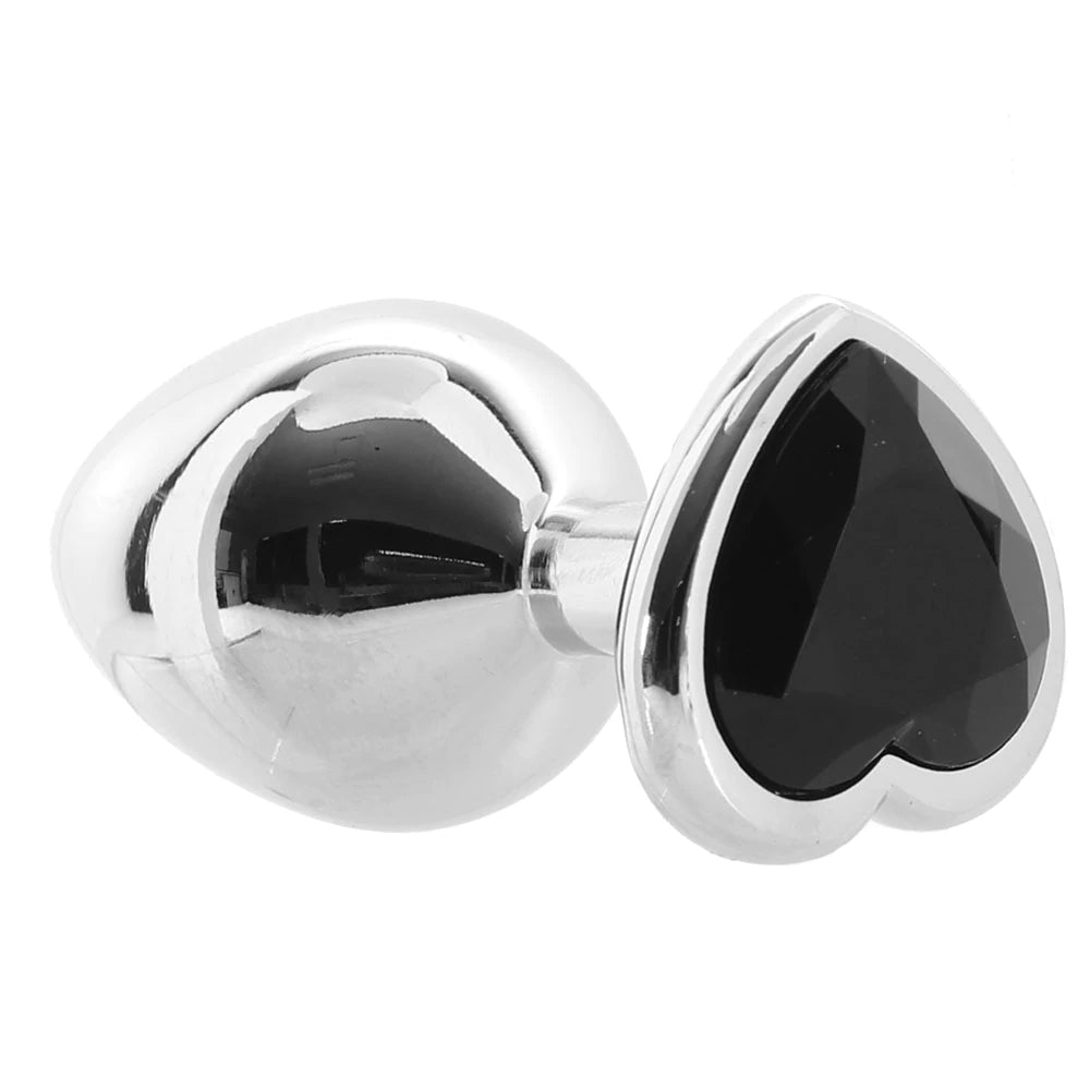 BLACK HEART ANAL PLUG - MEDIUM