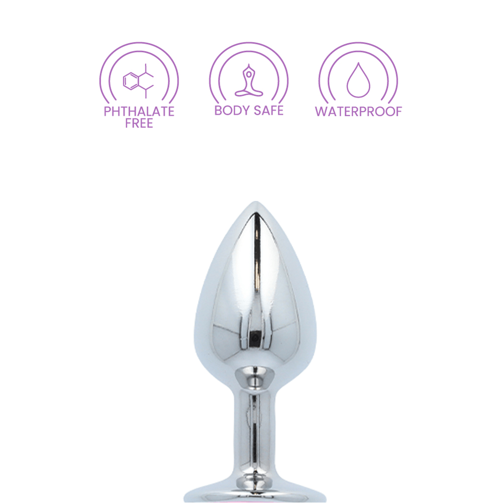 PINK GEM ANAL PLUG - MEDIUM
