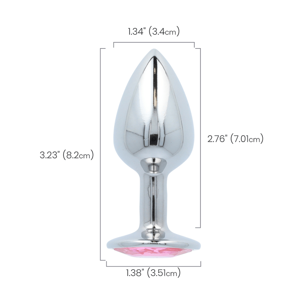 PINK GEM ANAL PLUG - MEDIUM