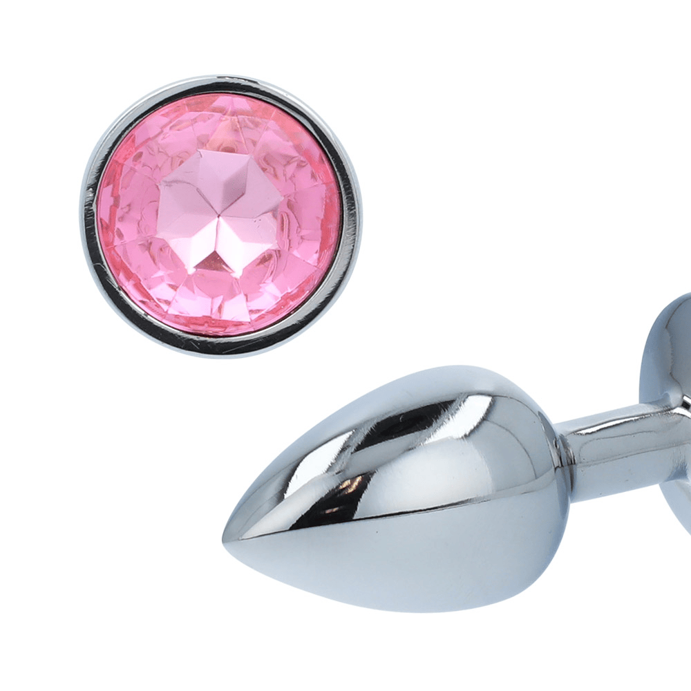 PINK GEM ANAL PLUG - MEDIUM