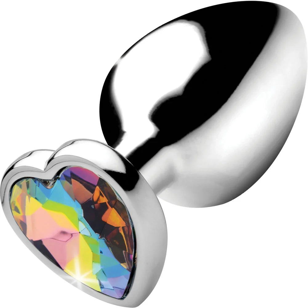 RAINBOW PRISM HEART PLUG - LARGE