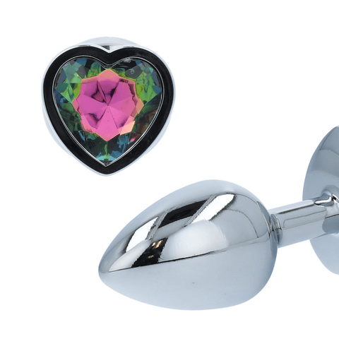 RAINBOW PRISM HEART PLUG - LARGE