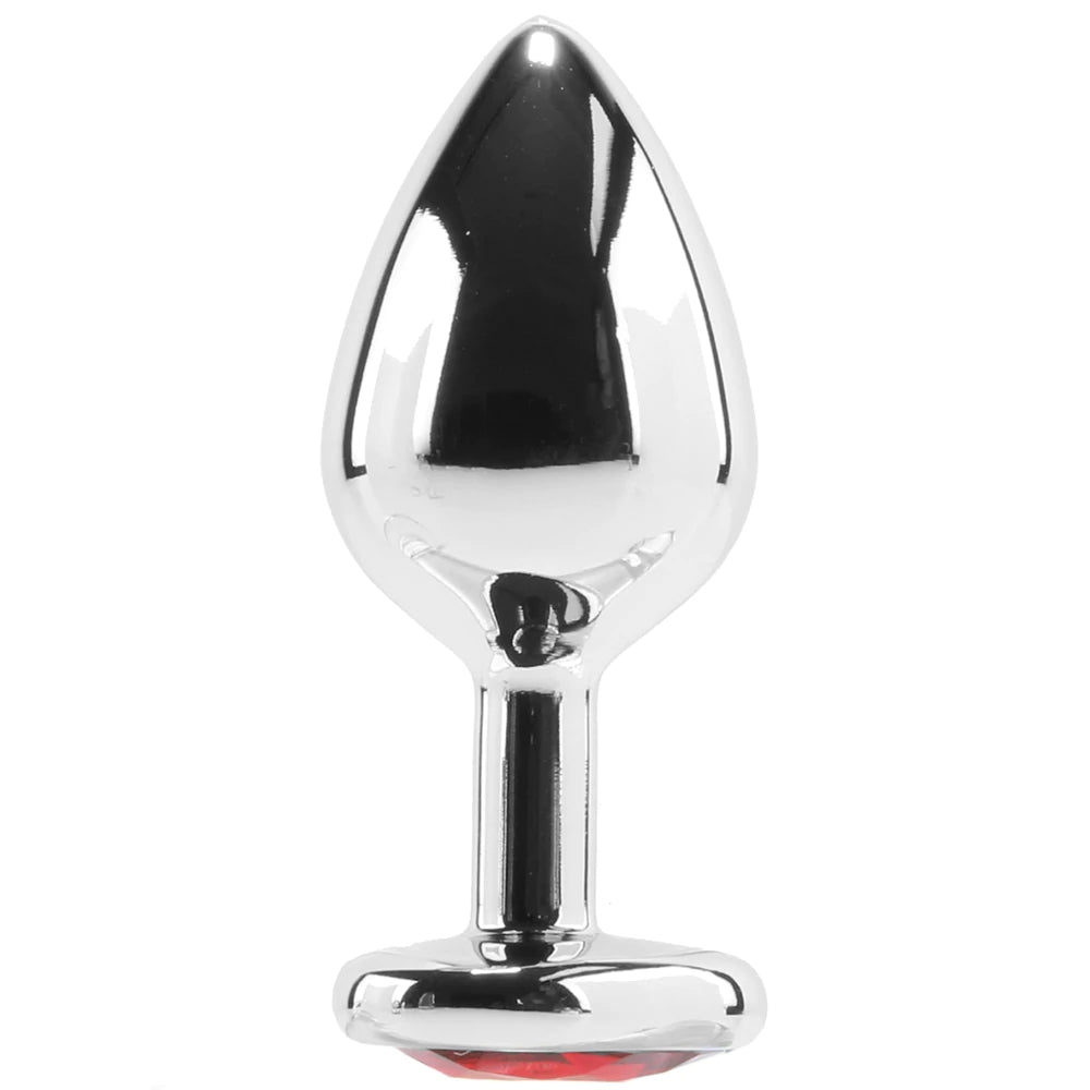 RED HEART GEM ANAL PLUG - MEDIUM